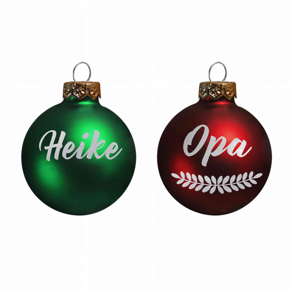 Weihnachtskugel mit deinem Wunschnamen ∅ 6-8 cm | Wunschmotiv | Personalisiertes Geschenk | Weihnachtsbaum | Tannenbaumkugel | Christbaumkugel