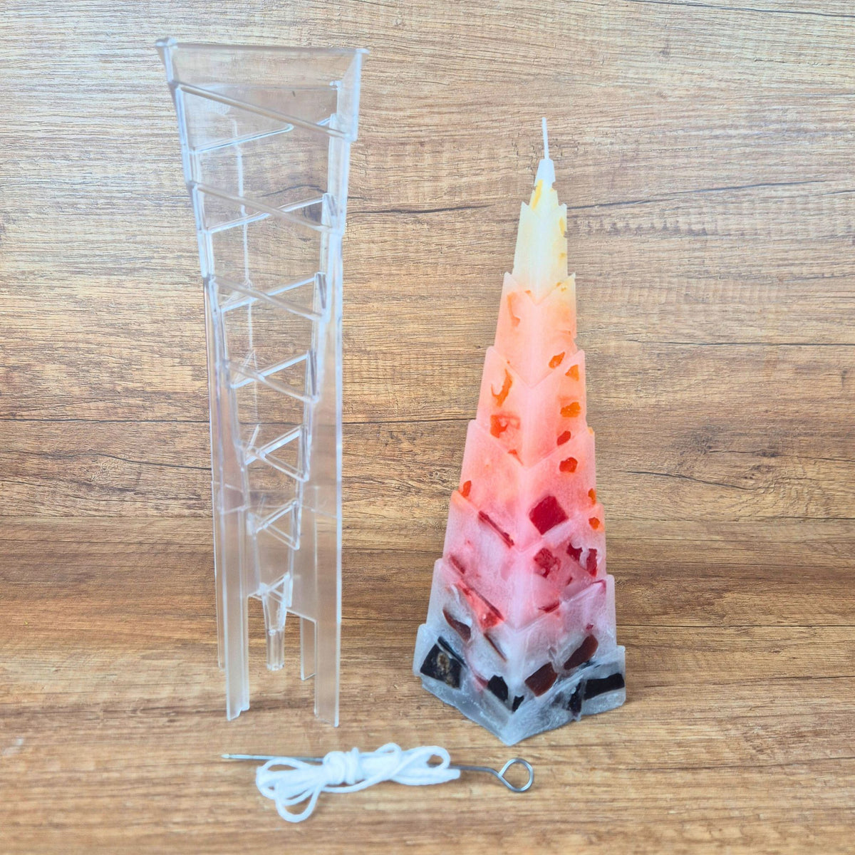 Kerzen Gießform - Stufenpyramide | Kerzenzubehör | Kerzen gießen | Kerzen selber machen