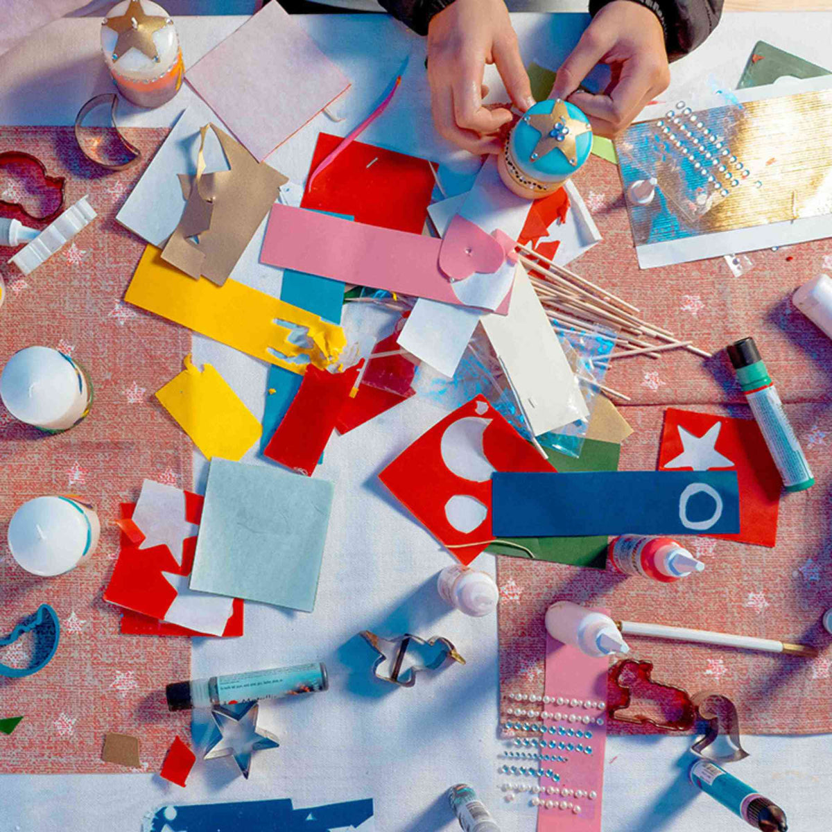 Wachsdekor Fische für Kerzen | Taufkerze & Hochzeitskerze gestalten | Haftet auf Wachs, Papier & Glas