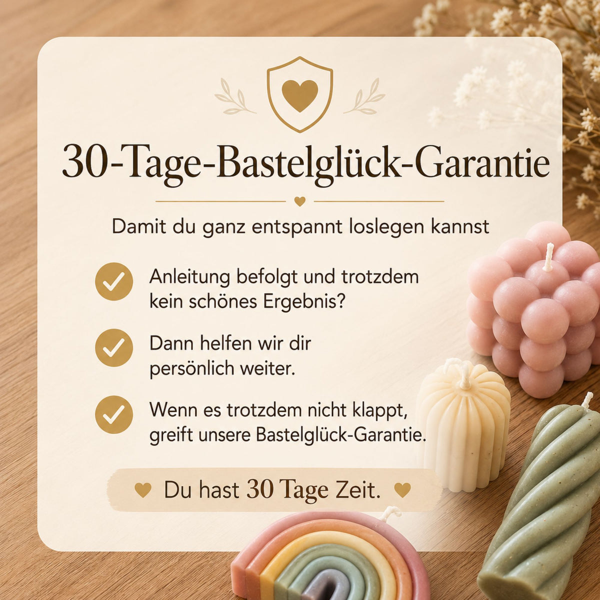 DIY-Kerzen-Gießset für 14 Weihnachtsgeschenke