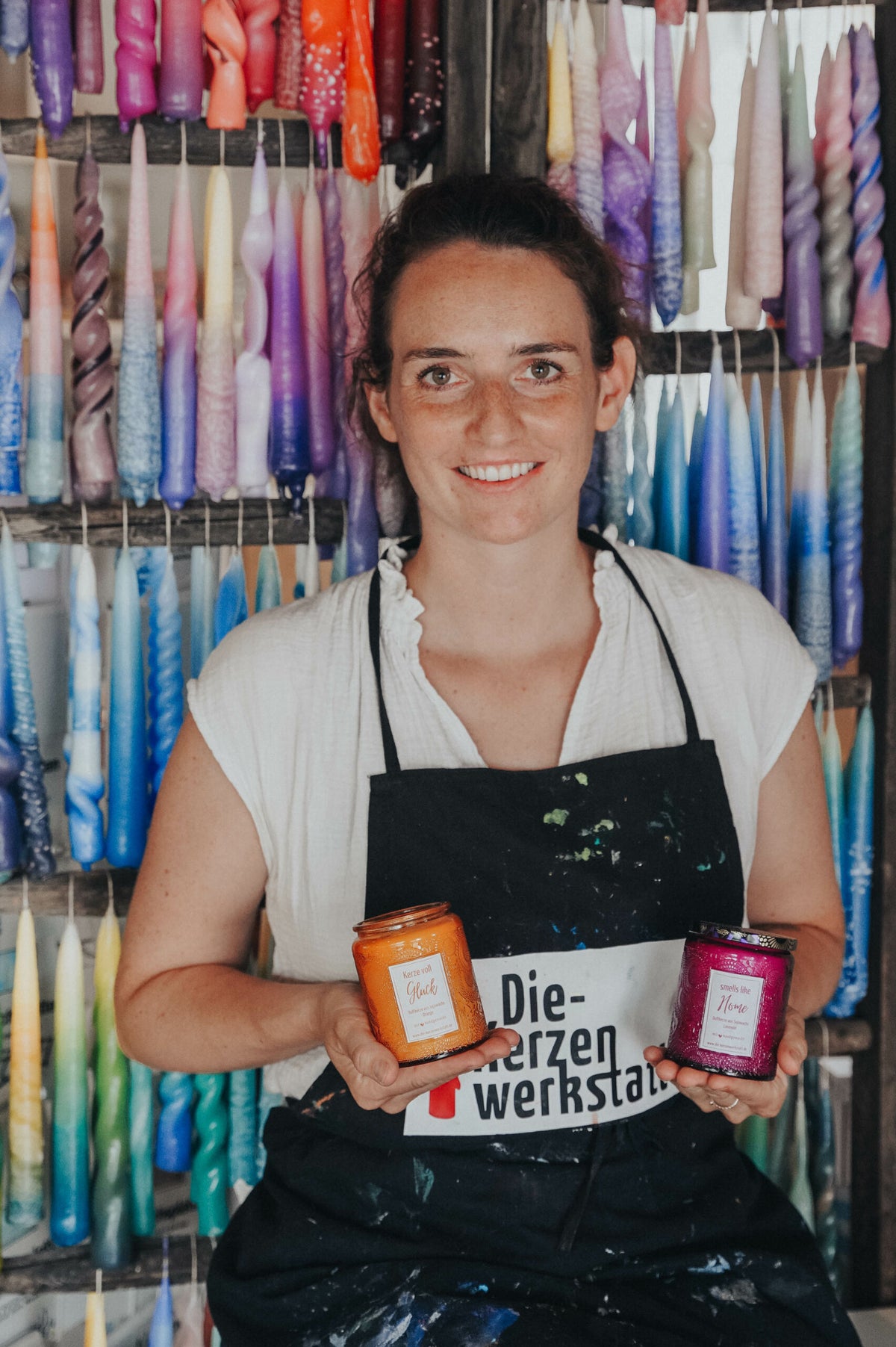 Duftkerze im Glas aus Sojawachs | mit verschiedenen Düften | Kerze im Glas | Bunte Kerze | Geburtstagsgeschenk | Weihnachten