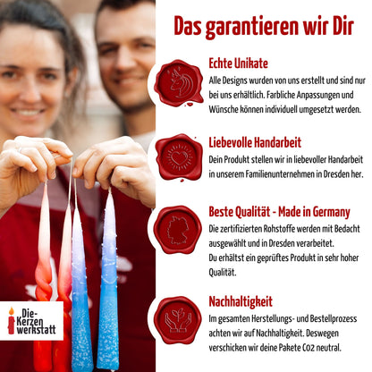 Heißluftballon Trauerkerze Sternenkind | 15 - 30 cm Höhe | Personalisierte Kerze | Gedenkkerze