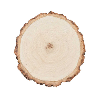 Kerzenuntersetzer aus heimischem Holz mit Maserung – handgefertigt