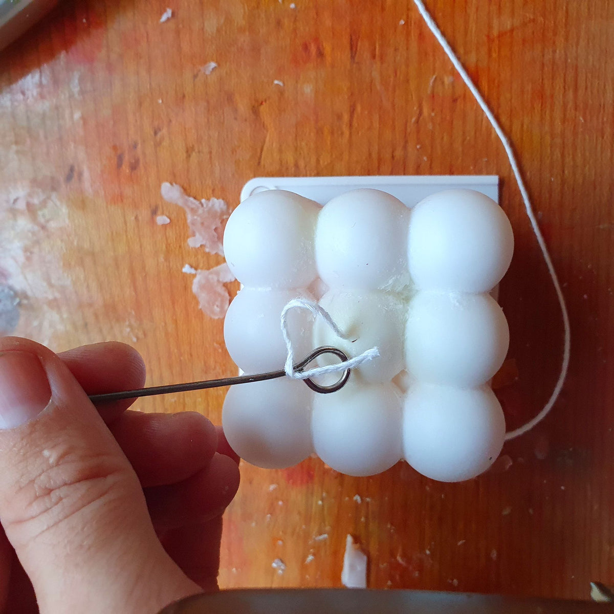 Kerzen Silikon Gießform - Bubble Würfel | Kerzenzubehör | Kerzen gießen | Kerzen selber machen