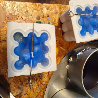 Kerzen Silikon Gießform - Bubble Würfel | Kerzenzubehör | Kerzen gießen | Kerzen selber machen