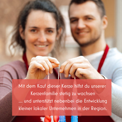 Muttertagskerze Blumen | 20 cm | Geschenkidee Muttertag | Kerze Mama | Geschenk Frau