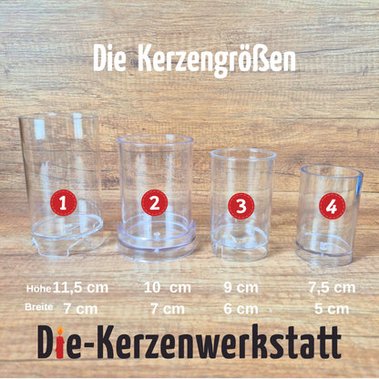 Kerzengießform Zylinder 4 Größen zur Auswahl