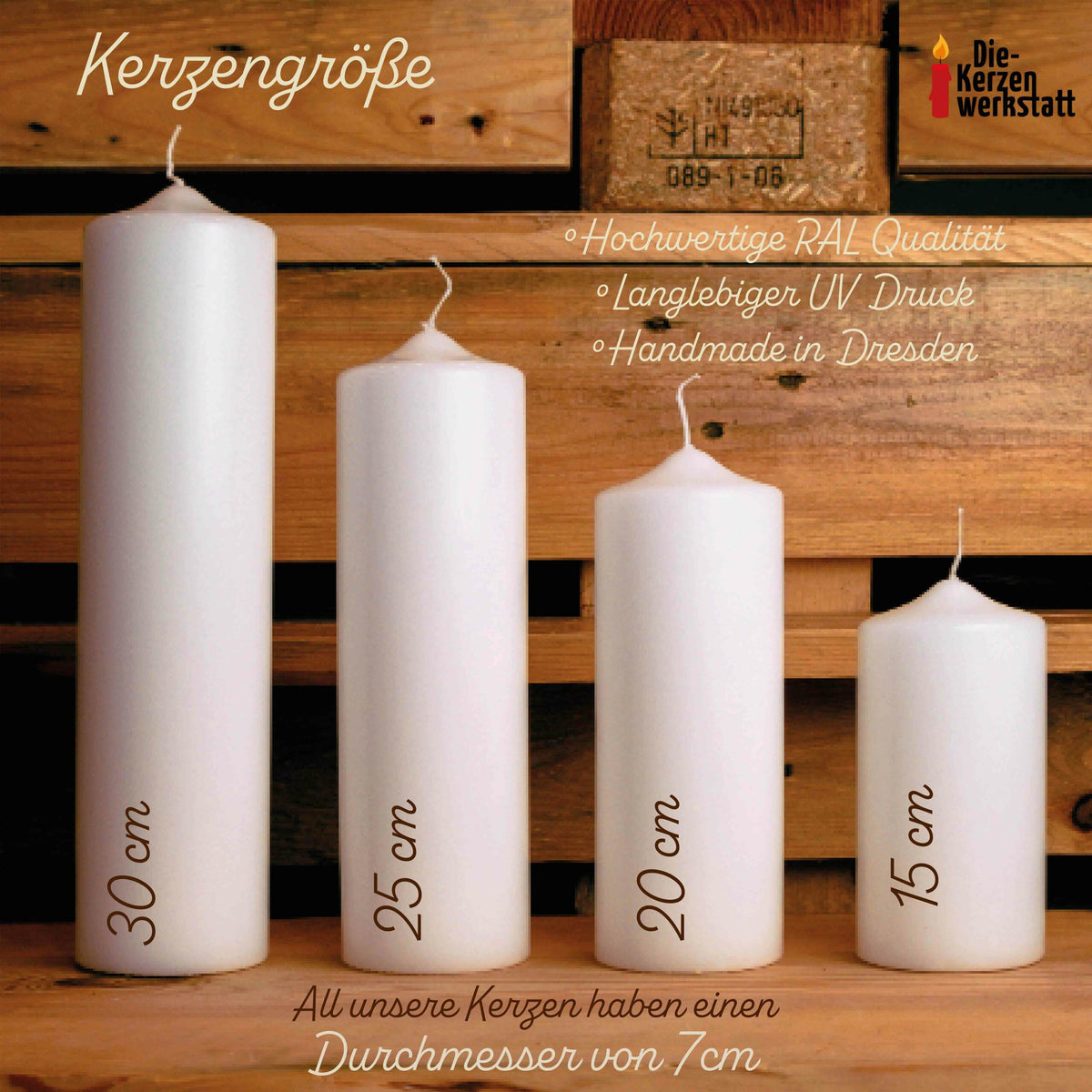 Stumpenkerze mit deinem Wunschnamen | Elternedition | Geschenk | Personalisierte Kerze | Geburtstagsgeschenk