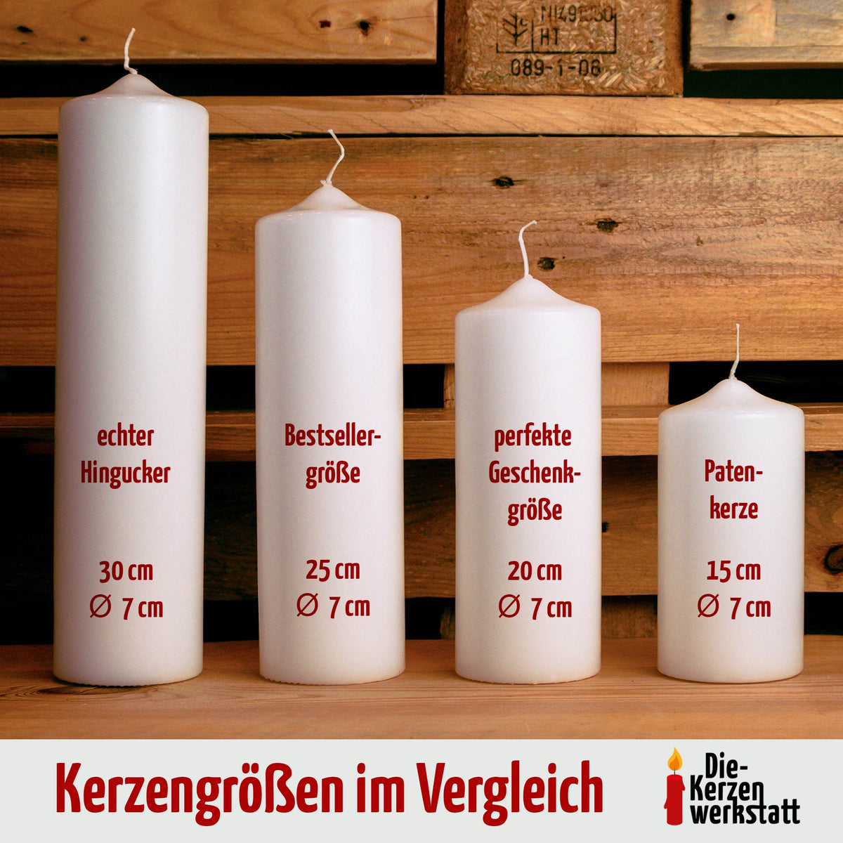 Trauerkerze Sonnenblume | 15 - 30 cm Höhe | Personalisierte Kerze | Gedenkkerze