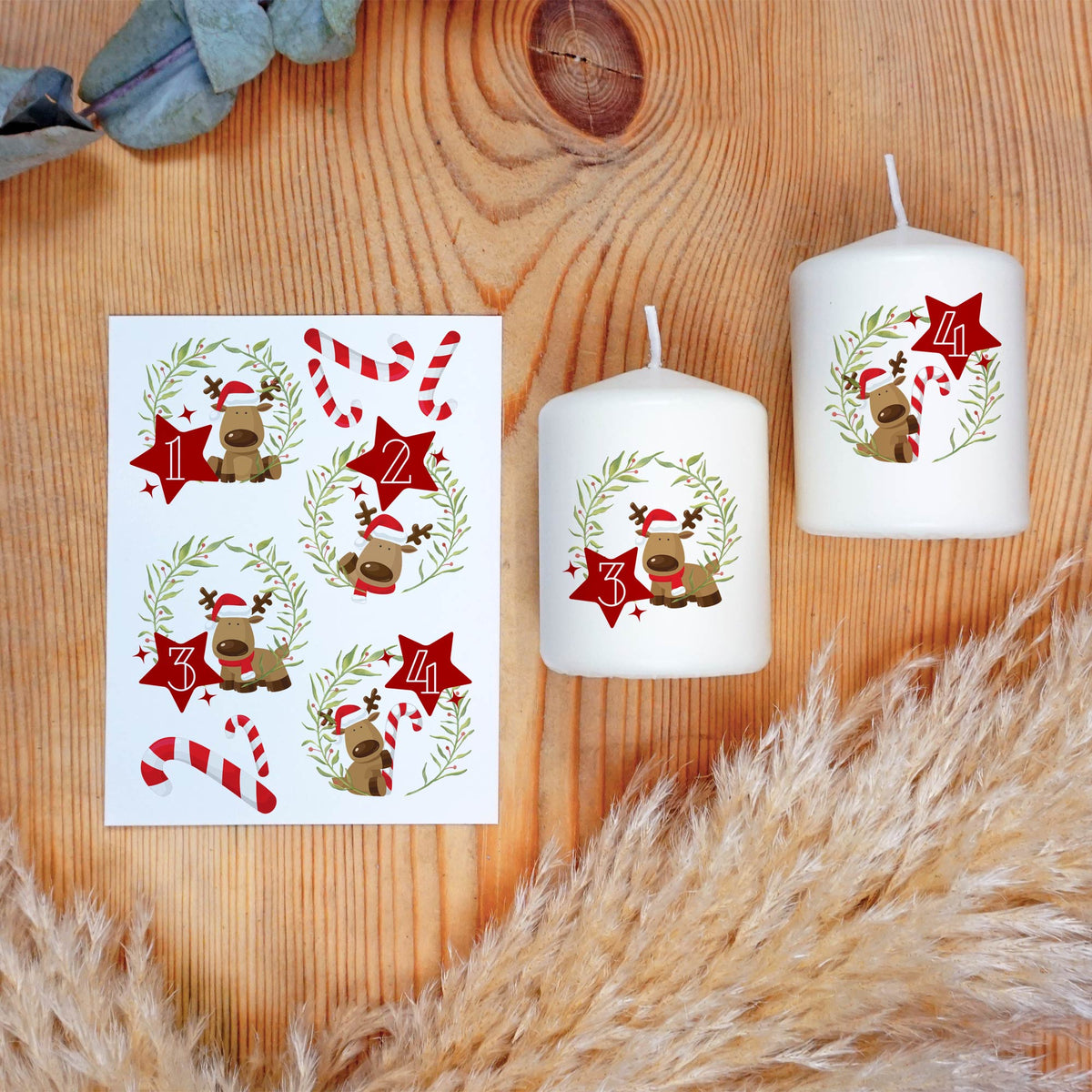 Kerzentattoo Paket für ca. 500 Kerzen | verschiedene Anlässe | Bastelset für Kerzen | Geschenk | Basteln | Kerzensticker