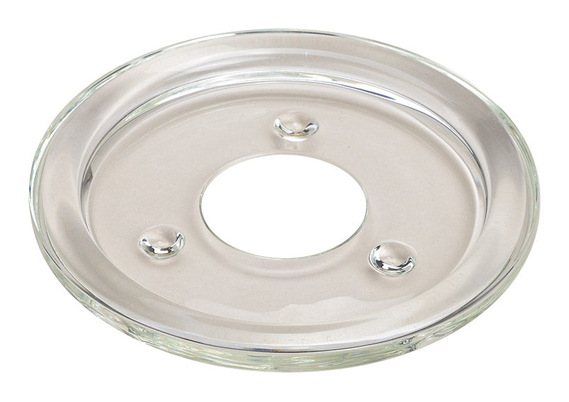 Eleganter Glasuntersetzer für Kerzen, Innendurchmesser 8 cm