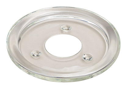 Eleganter Glasuntersetzer für Kerzen, Innendurchmesser 8 cm