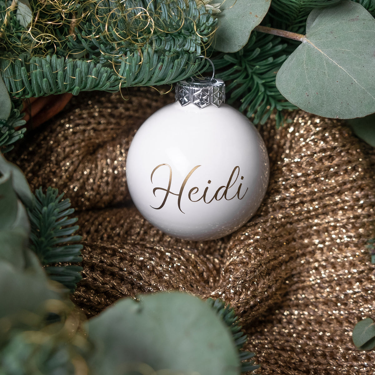Personalisierte Weihnachtskugel mit Namen ∅ 6-8 cm | Wunschmotiv |  Personalisiertes Geschenk | Weihnachtsbaum | Tannenbaumkugel |  Christbaumkugel