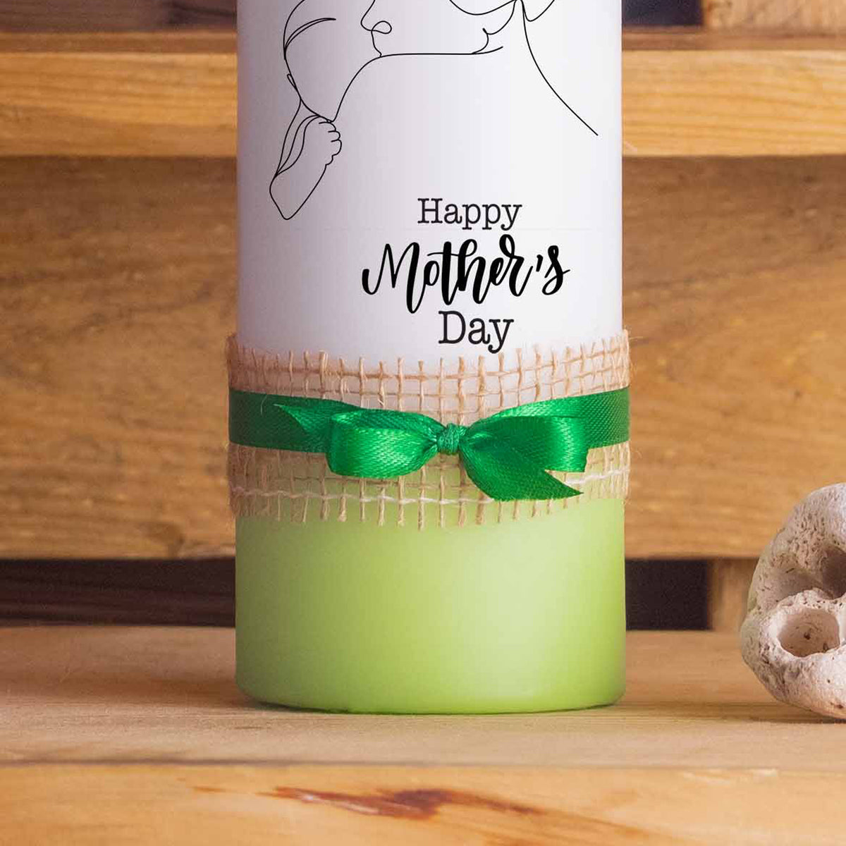 Muttertagskerze Oneline | 20 cm | Geschenkidee Muttertag | Kerze Mama | Geschenk Frau