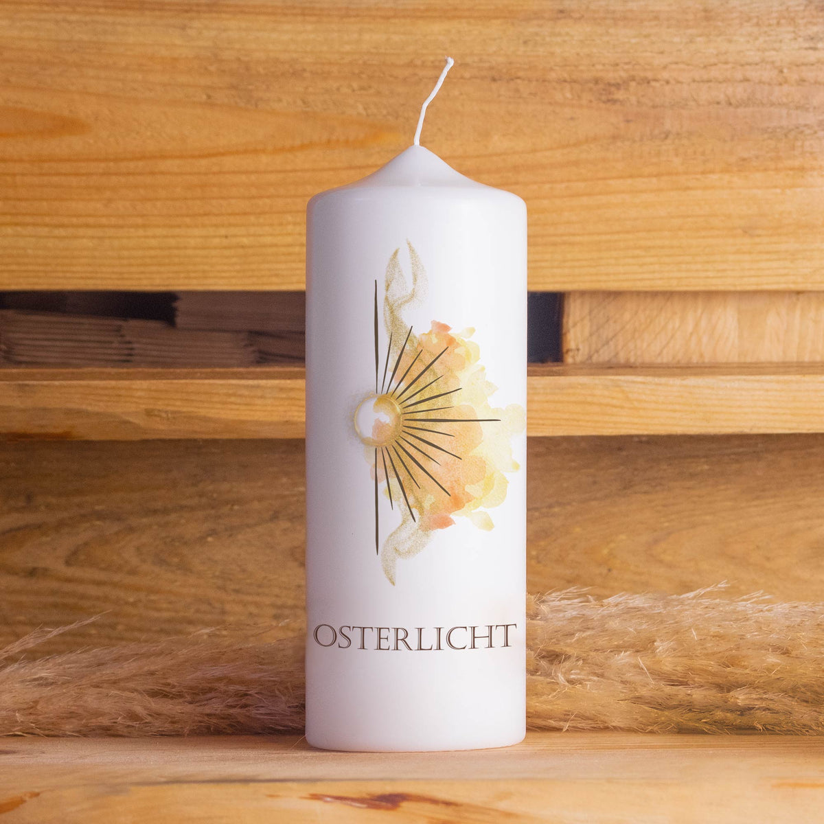 Osterkerze „Osterlicht“ personalisiert | Kerze mit Name oder ohne Personalisierung