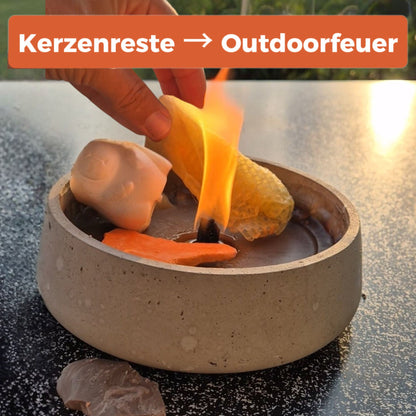 Wachsfresser Outdoorfeuer