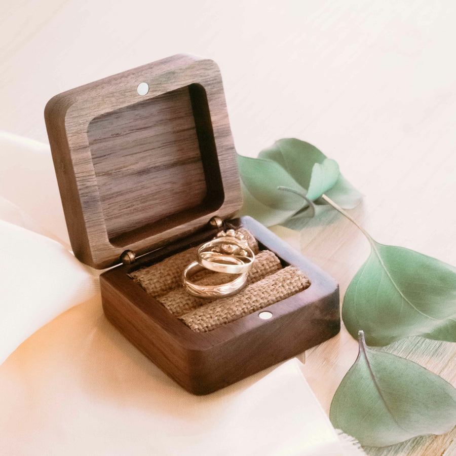 Ringbox Kreis | Ringschatulle Hochzeit | Personalisierte Ringkiste | Mr &amp; Ms l Standesamt | Aufbewahrung l Trauung l Verlobung