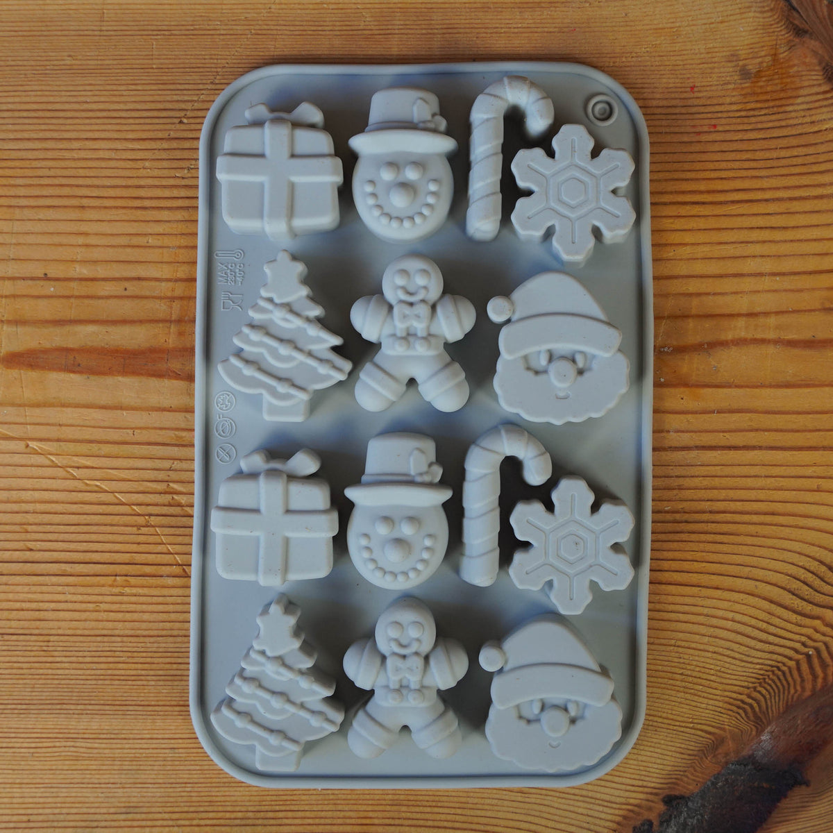 Seifengießform Weihnachten 14 Figuren