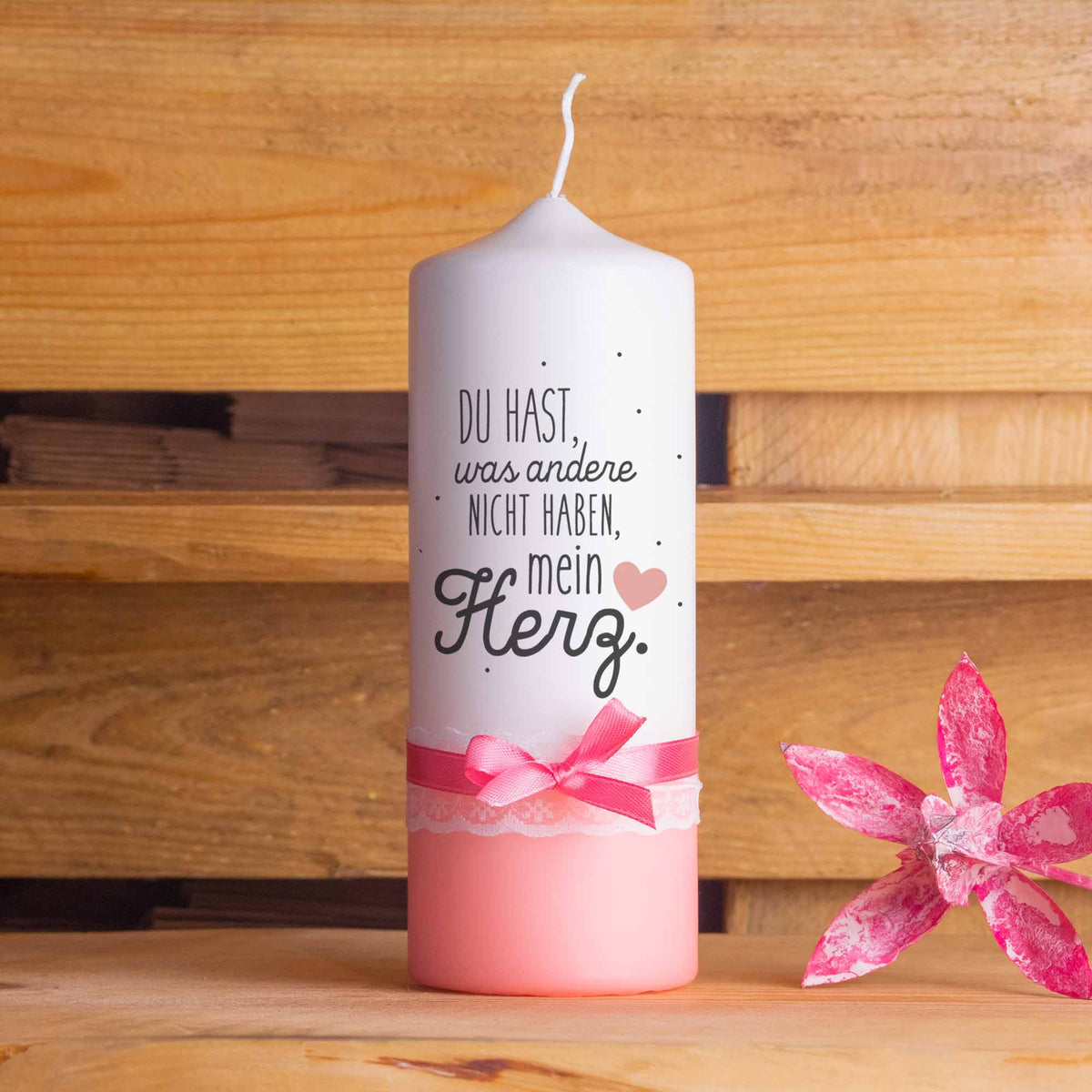Valentinstagskerze Herz | Valentinstag | Liebe | Valentinstagsgeschenk Mann Frau
