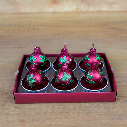 Teelichter Weihnachtskugel im 6er Set – Ansicht 1