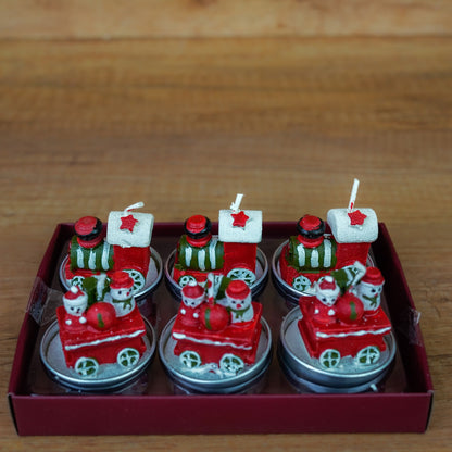Teelichter Weihnachtszug im 6er Set – Ansicht 1