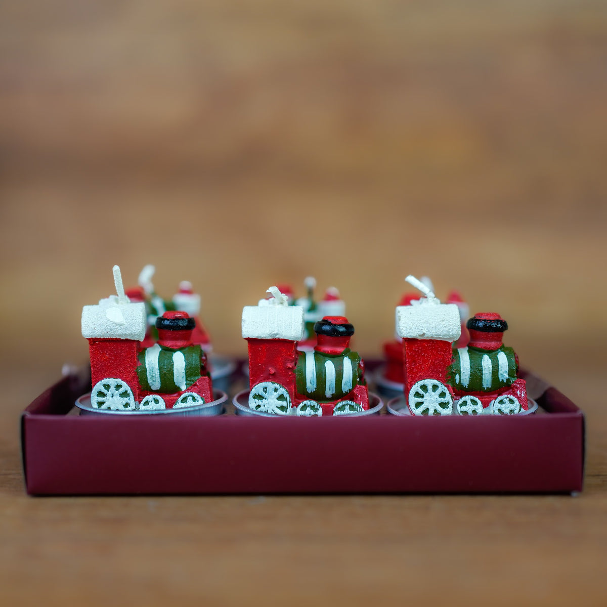 Teelichter Weihnachtszug im 6er Set – Ansicht 2