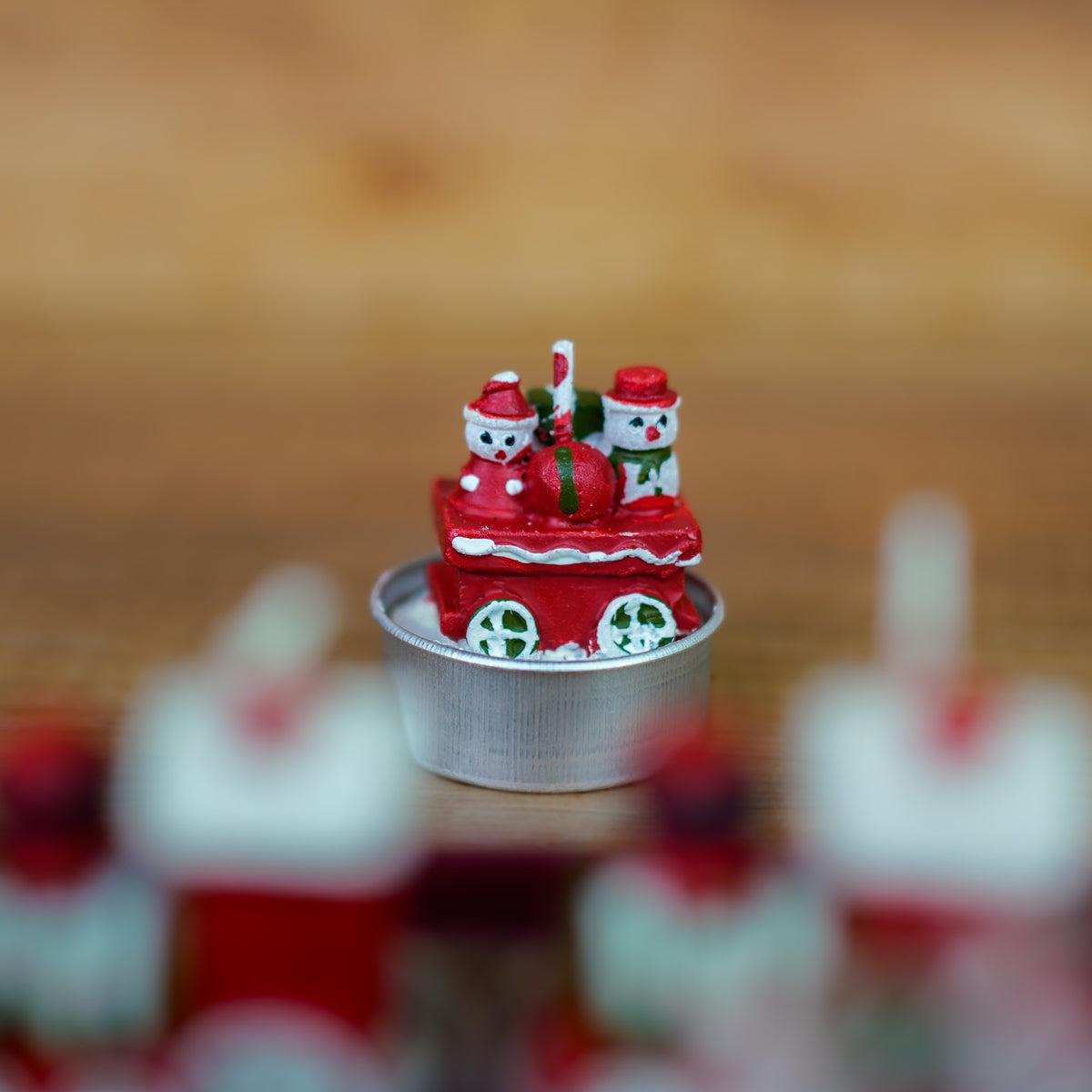Teelichter Weihnachtszug im 6er Set – Ansicht 4