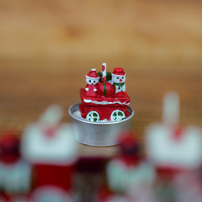Teelichter Weihnachtszug im 6er Set – Ansicht 4