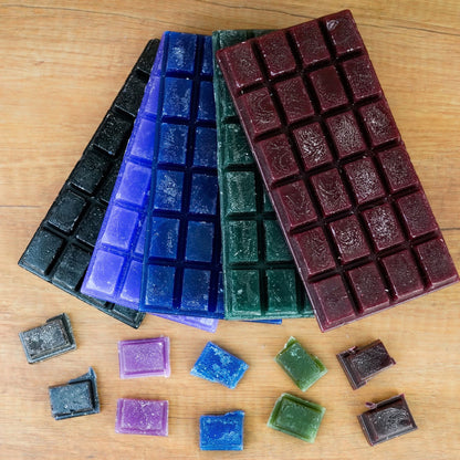 Dunkler Mix Wachstafeln in tiefen, satten Farben – Wachswürfel für elegante DIY-Kerzen