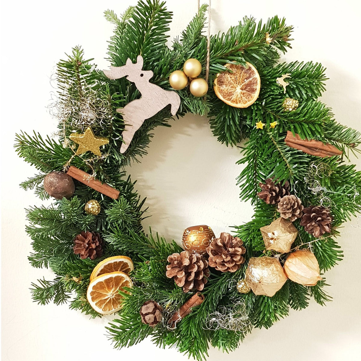 DIY Adventskranz Bastelset – mit frischem Tannengrün & Naturmaterialien